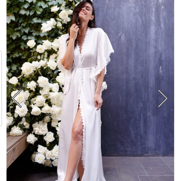 maxi bridal robe
